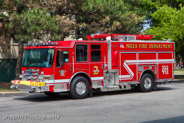 Niles FIre Department Engine 2 2013 Pierce Dash CF PUC Larry Shapiro photography shapirophotography.net